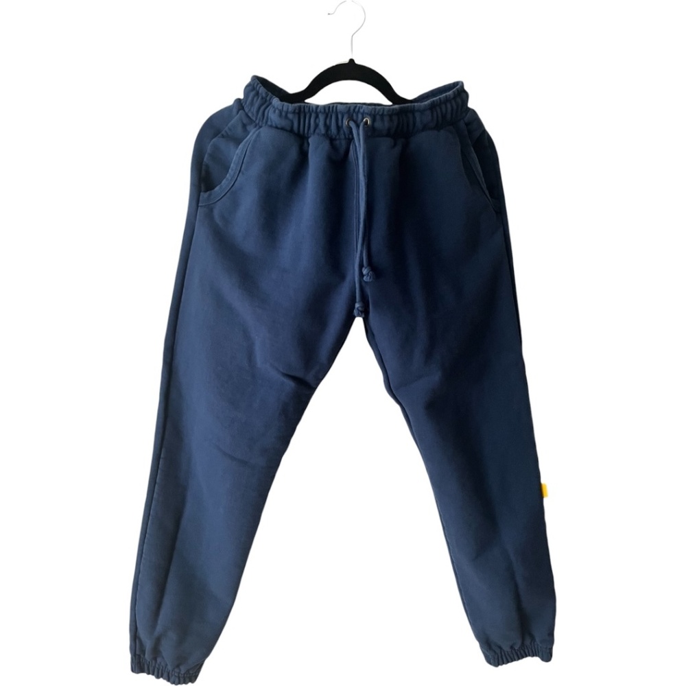 Yellow The Label Co Royal Blue Cotton French Terry Hoodie Size Large